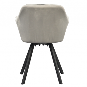 Forgó étkezőszék. szürke Velvet szovet. FLER