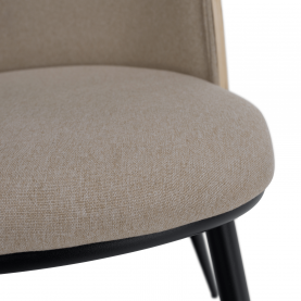 Étkezőszék. bézses barna/natúr fa/fekete. VUDIA Étkezőszék. bézses barna/natúr fa/fekete. VUDIA