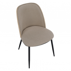 Étkezőszék. bézses barna/natúr fa/fekete. VUDIA Étkezőszék. bézses barna/natúr fa/fekete. VUDIA