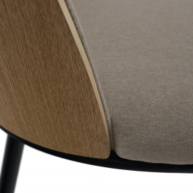 Étkezőszék. bézses barna/natúr fa/fekete. VUDIA Étkezőszék. bézses barna/natúr fa/fekete. VUDIA