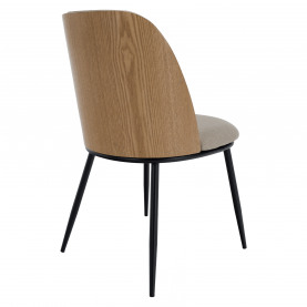 Étkezőszék. bézses barna/natúr fa/fekete. VUDIA Étkezőszék. bézses barna/natúr fa/fekete. VUDIA
