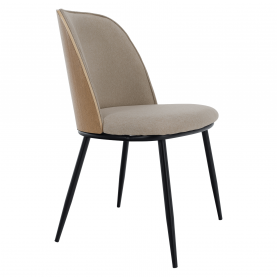 Étkezőszék. bézses barna/natúr fa/fekete. VUDIA Étkezőszék. bézses barna/natúr fa/fekete. VUDIA