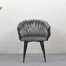 Étkezőszék. sotétszürke Velvet szovet/fekete. BLER