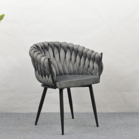 Étkezőszék. sotétszürke Velvet szovet/fekete. BLER