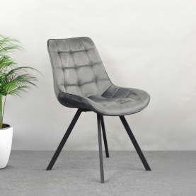 Étkezőszék. sotétszürke Velvet szovet/fekete. SAMIRA