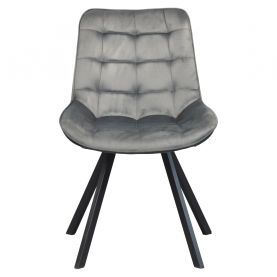 Étkezőszék. sotétszürke Velvet szovet/fekete. SAMIRA