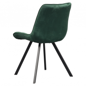 Étkezőszék. sotétzold Velvet szovet/fekete. SAMIRA