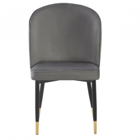 Étkezőszék. szürke Velvet szovet/fekete. UDAJA