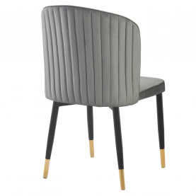 Étkezőszék. szürke Velvet szovet/fekete. UDAJA