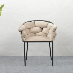 Étkezőszék. szürkésbarna Taupe Velvet szovet/fekete. DOROTA