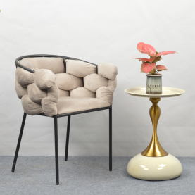 Étkezőszék. szürkésbarna Taupe Velvet szovet/fekete. DOROTA