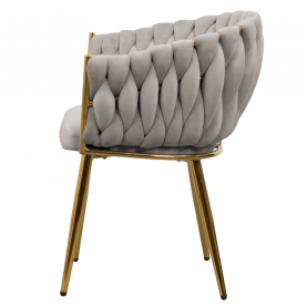 Étkezőszék. szürkésbarna Taupe Velvet szovet/gold króm arany. DEILA Étkezőszék. szürkésbarna Taupe Velvet szovet/gold króm arany. DEILA