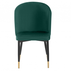 Étkezőszék. zold Velvet szovet/fekete. UDAJA