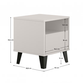 Éjjeliszekrény. cashmere. BOGAN NEW 1S