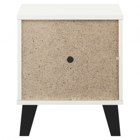 Éjjeliszekrény. fehér. BOGAN 1S