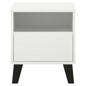 Éjjeliszekrény. fehér. BOGAN NEW 1S