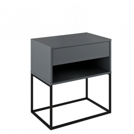 Éjjeliszekrény/kisasztal. grafit/fekete. ARTI TYP 2