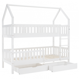 Montessori emeletes ágy. fehér. VENITA TYP 2