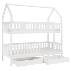 Montessori emeletes ágy. fehér. VENITA TYP 2