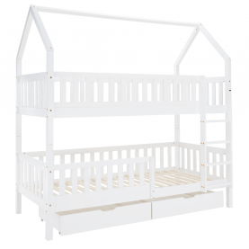 Montessori emeletes ágy. fehér. VENITA TYP 2