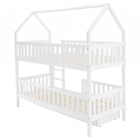 Montessori emeletes ágy. fehér. VENITA TYP 2