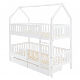 Montessori emeletes ágy. fehér. VENITA TYP 2