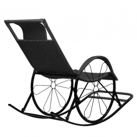 Hintaszék. rattan/fém. fekete. ROKIN Hintaszék. rattan/fém. fekete. ROKIN