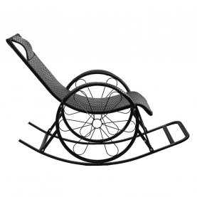 Hintaszék. rattan/fém. fekete. ROKIN Hintaszék. rattan/fém. fekete. ROKIN