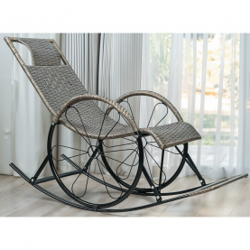 Hintaszék. rattan/fém. szürke. ROKIN Hintaszék. rattan/fém. szürke. ROKIN