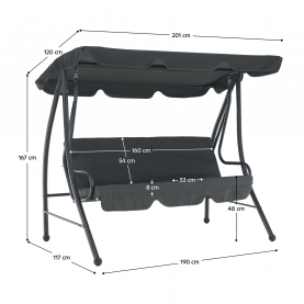 Kerti hinta. szürke. KEMI