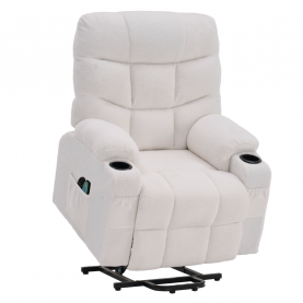 Állítható masszázs fotel. fehér. HUDSON Állítható masszázs fotel. fehér. HUDSON