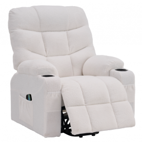 Állítható masszázs fotel. fehér. HUDSON Állítható masszázs fotel. fehér. HUDSON