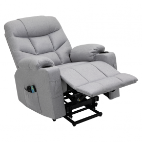 Állítható masszázs fotel. világosszürke. HUDSON Állítható masszázs fotel. világosszürke. HUDSON