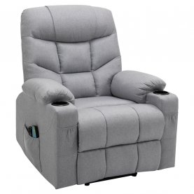 Állítható masszázs fotel. világosszürke. HUDSON Állítható masszázs fotel. világosszürke. HUDSON