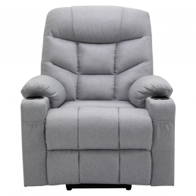 Állítható masszázs fotel. világosszürke. HUDSON Állítható masszázs fotel. világosszürke. HUDSON