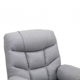 Állítható masszázs fotel. világosszürke. HUDSON Állítható masszázs fotel. világosszürke. HUDSON