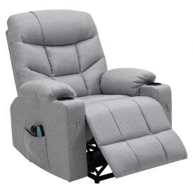 Állítható masszázs fotel. világosszürke. HUDSON Állítható masszázs fotel. világosszürke. HUDSON