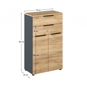 Irodai osszeállítás. grafit/artisan tolgy. KLAUDIUS Irodai osszeállítás. grafit/artisan tolgy. KLAUDIUS