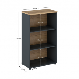 Irodai osszeállítás. grafit/artisan tolgy. KLAUDIUS Irodai osszeállítás. grafit/artisan tolgy. KLAUDIUS