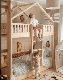 HOUSEBED emeletes házikó ágy