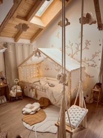 Házikóágy BELLO ágyneműtartóval