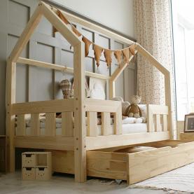 Házikóágy MAXI ágyneműtartóval