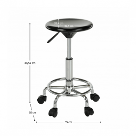 Szék. fekete/króm. MABEL 4 NEW Szék. fekete/króm. MABEL 4 NEW