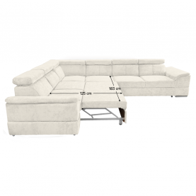 Ülőgarnitúra. krémszínű Sereno szovet. SEGORIA LUX