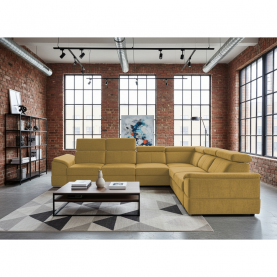 Ülőgarnitúra. mustárszínű Sereno szovet. SEGORIA LUX