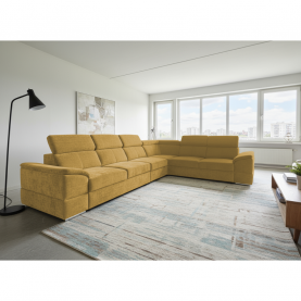 Ülőgarnitúra. mustárszínű Sereno szovet. SEGORIA LUX