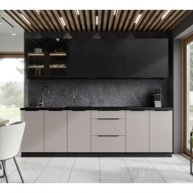 Magas szekrény sütőhoz. fekete. SIBER 60 DP-210 2F Magas szekrény sütőhoz. fekete. SIBER 60 DP-210 2F