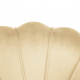 Art-deco stílusú fotel. bézs Velvet szovet/gold arany króm. NOBLEO