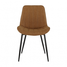 Szék. ekobőr barna camel/fekete. HAZAL