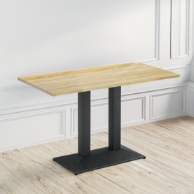 Bisztró asztal. tolgy sonoma/fekete. 120x60 cm. RINALDO TYP 2